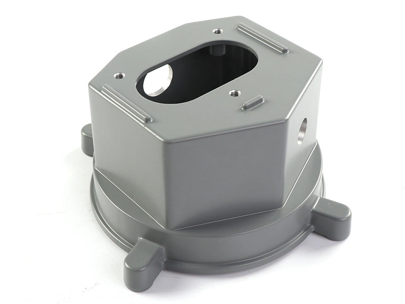 Powder coated aluminum die cast parts for abrasion and handling resistance