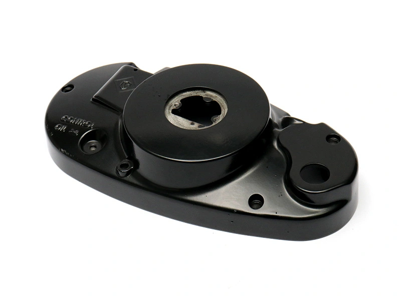 Coated cast part showing edges and fit-critical openings for masking review
