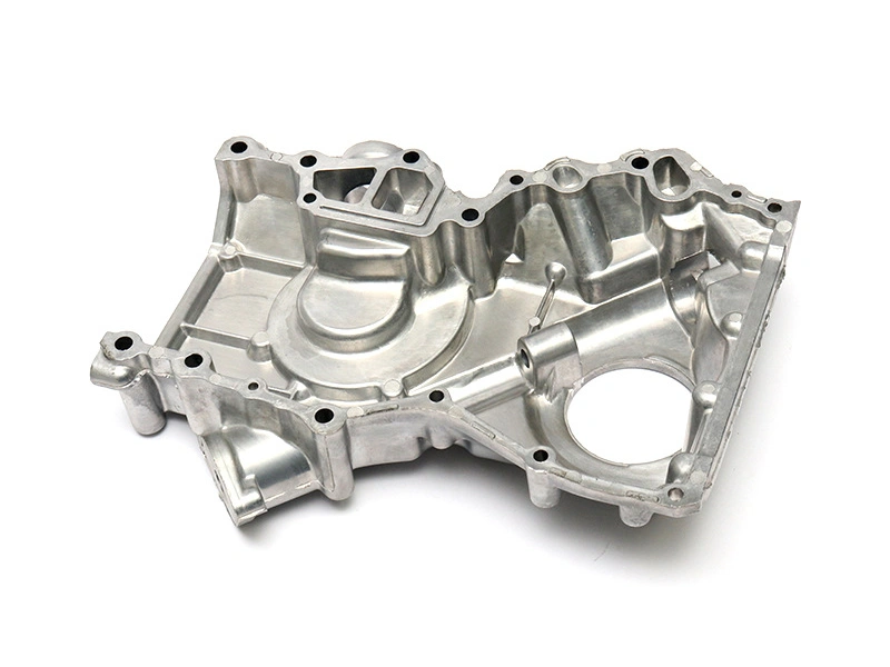 aluminum die cast housing with flange bores and mounting features