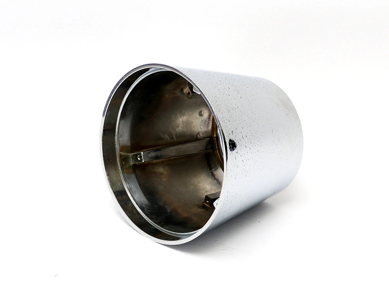Metal cast sleeve with internal surface and end features used to discuss Brass 380 process and finish decisions